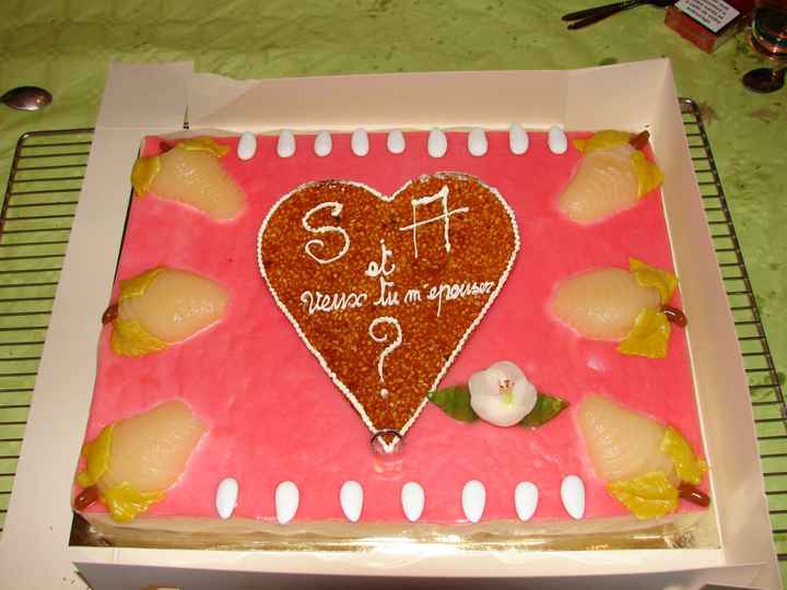 la demande au mariage, pour mon anniversair