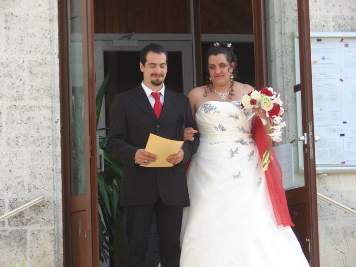 sortie de la mairie