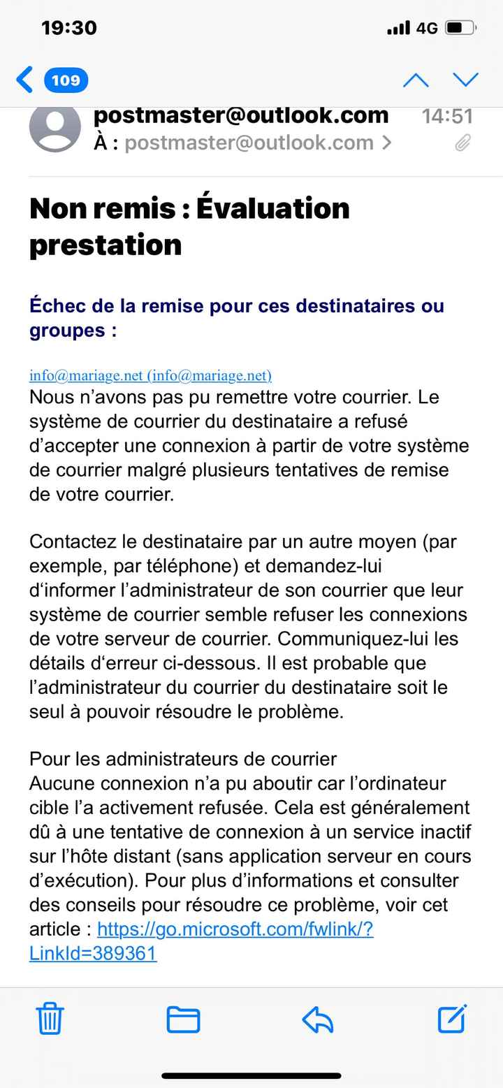 Note et évaluation prestataire - 1