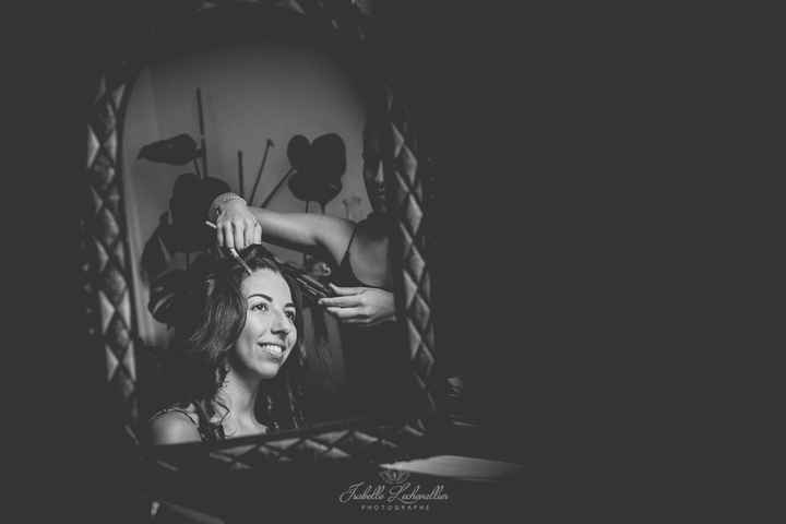 La mariée en préparation