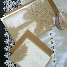 faire part tree palm laser cut