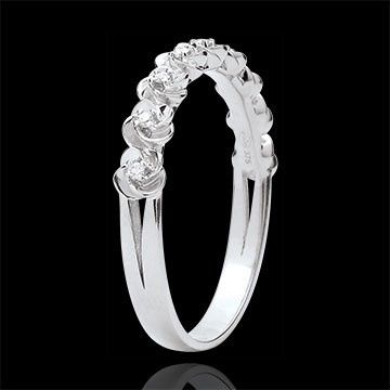 mon alliance en or blanc et diamant