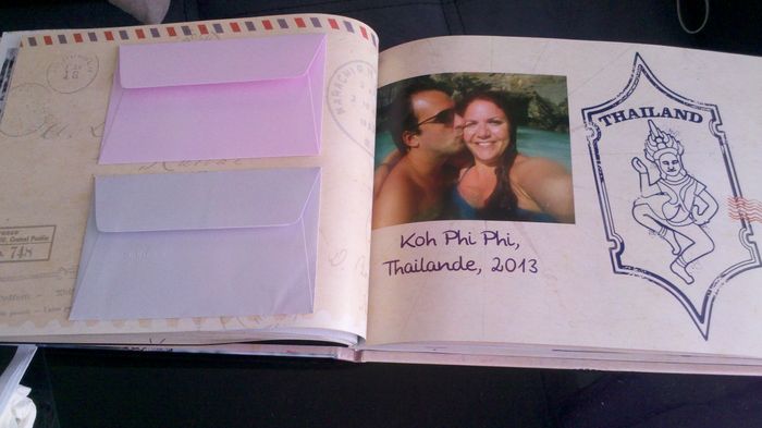 Intérieur de notre livre d'or