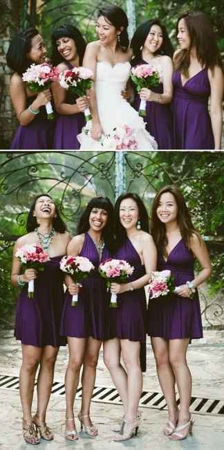 Les robes des bridesmaids