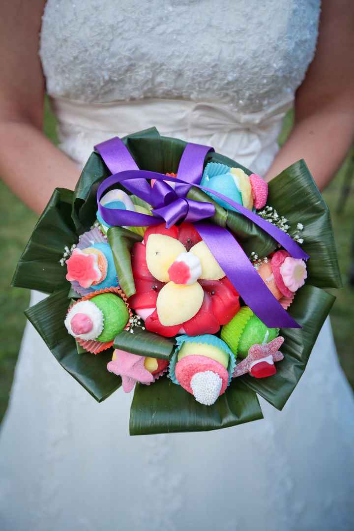 Bouquet de bonbons à jeter