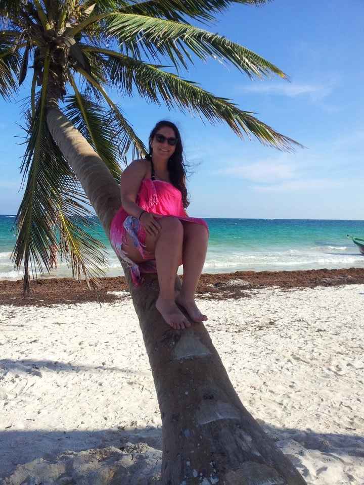 Sur la plage de Tulum