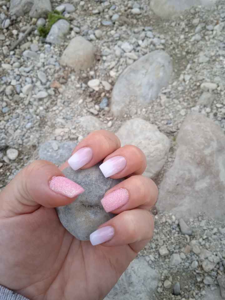 Ongle mariage pour ongles courts! - 1