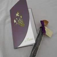 menu et cadeau invite