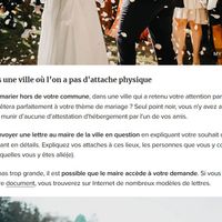 Impossible de se marier dans la mairie de notre choix - 1