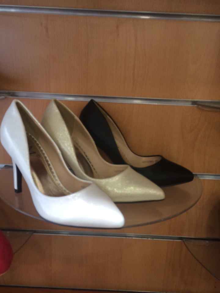 Chaussure blanche pailleté