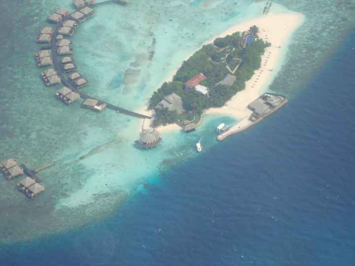 vue du ciel les maldives