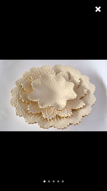 Cake topper/support en porcelaine - 7