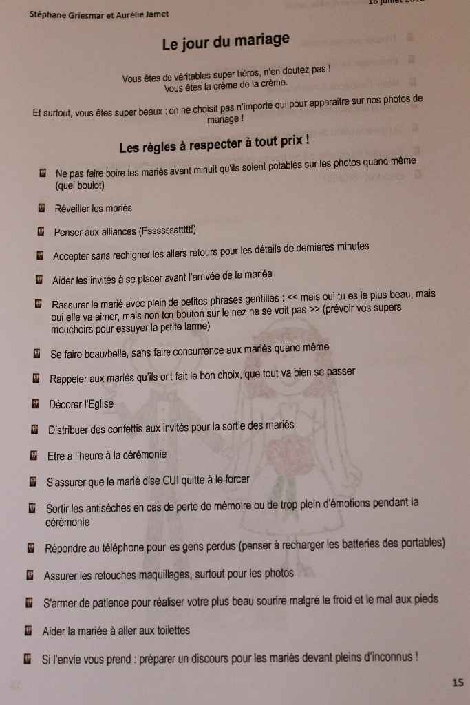 page 15 le jour du mariage