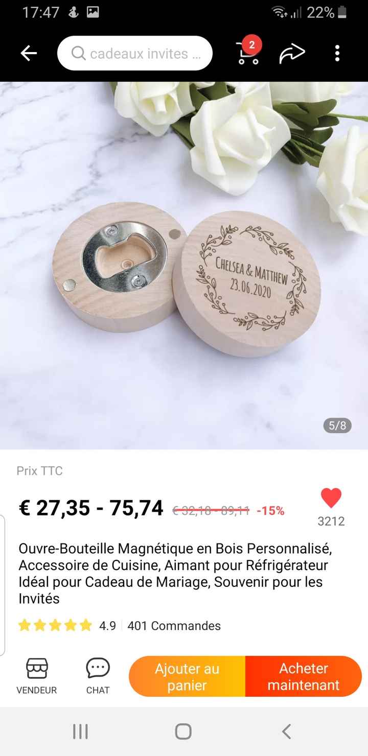 Cadeau invité homme - 1