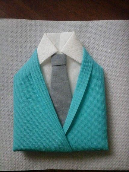 pliage serviette homme