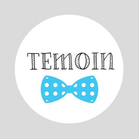 Boutonnière témoin homme