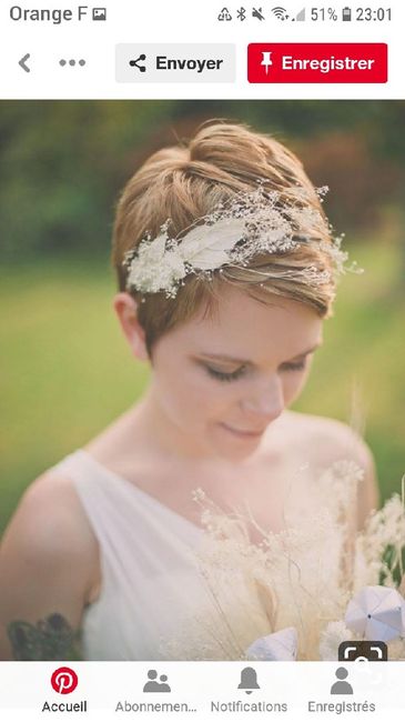 Couronne pour cheveux court. - 2