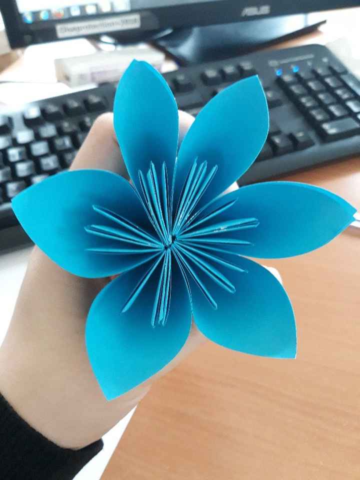Essai fleurs origami - 1