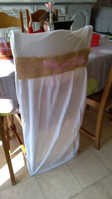 Ma housse de chaise de mariée  et Dossier de chaise des invités 💗 - 1