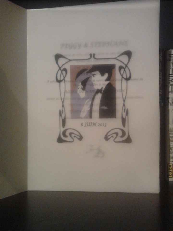 intérieur du faire part