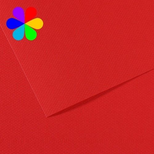 papier canson épais rouge vif qui sera pour l interieur du faire part ( ecriture en blanc dessus )