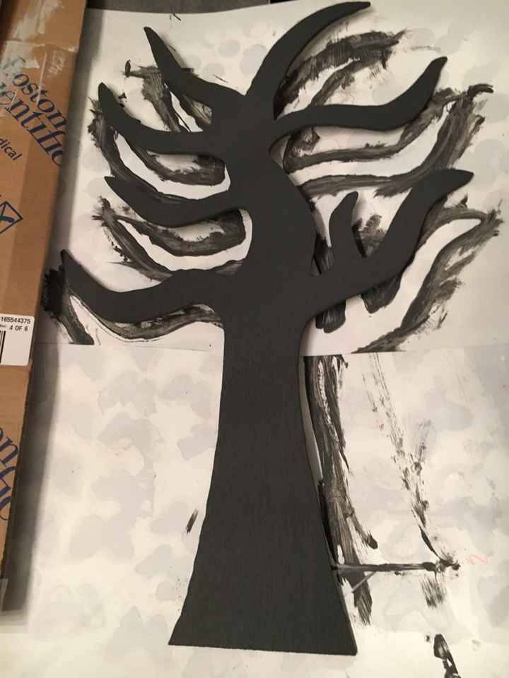 Arbre à empreinte en bois diy ! - 5