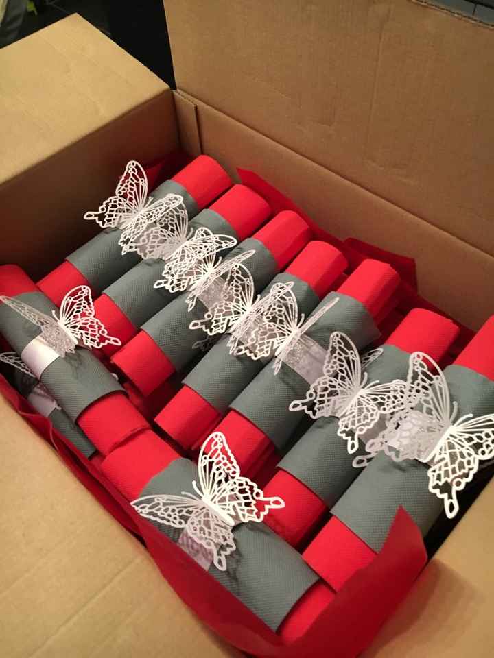 Serviettes et boîtes à dragées ... enfin presque 😜😜 - 3