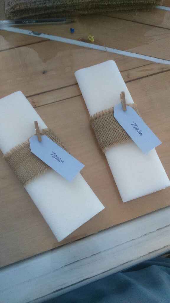 Marque-place en rond de serviettes diy - 1