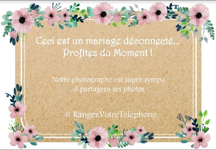 mariage déconnecté