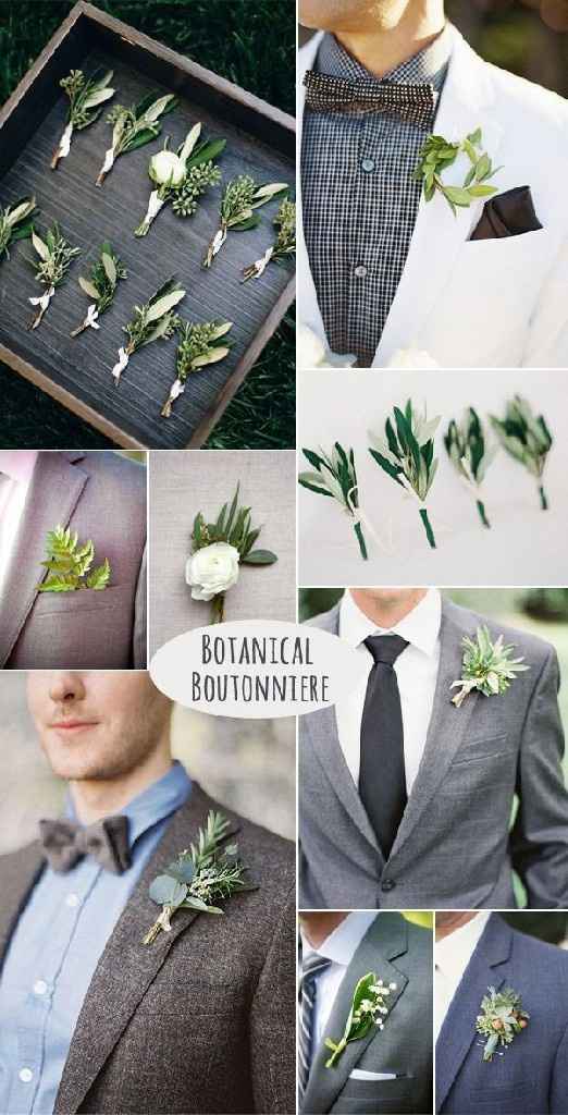 Inspiration Boutonnières pour nos mariés - 19