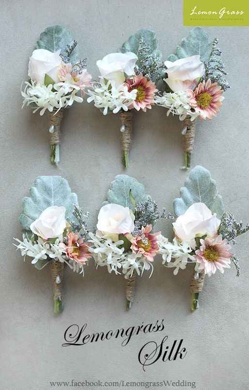 Inspiration Boutonnières pour nos mariés - 21