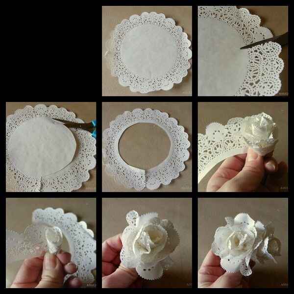 Fleur en napperon diy - 1