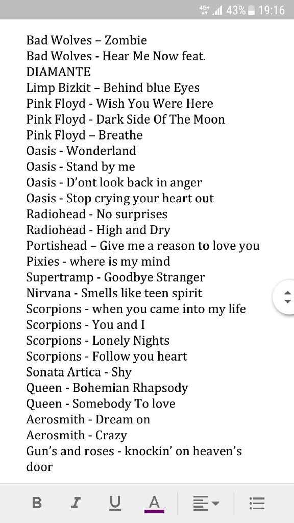 Début de playlist vin d'honneur - 1