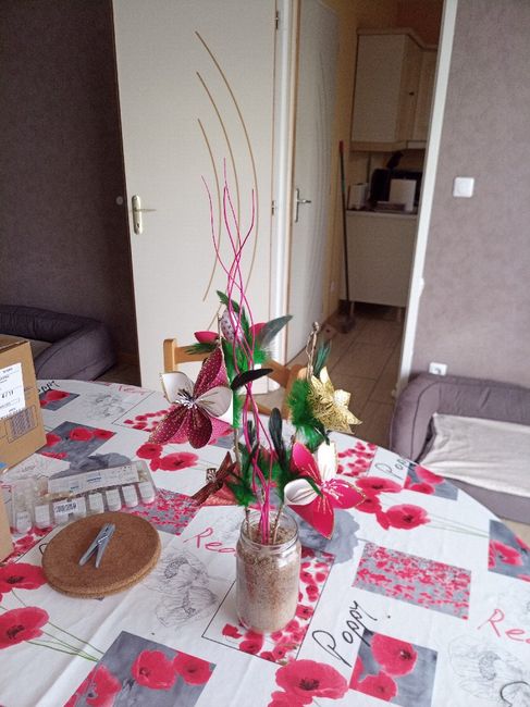 Montage des centres de table 2