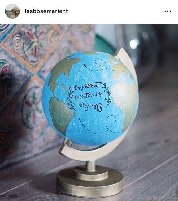 Livre d’or, Globe Urne , Cake Topper et cie Déco - 2