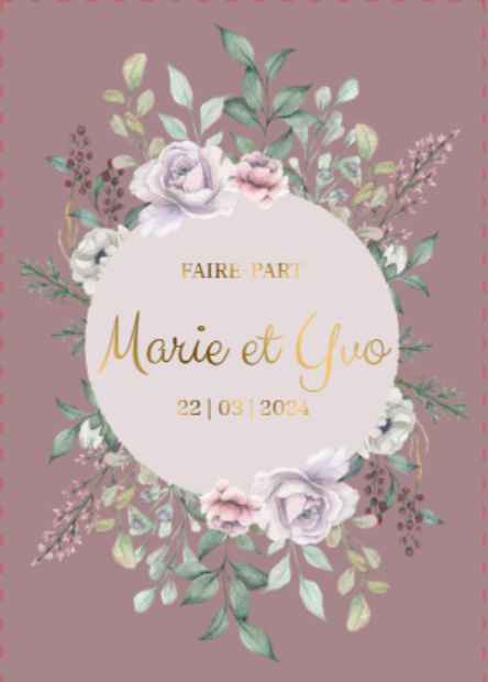 Publie ce modèle de faire-part et dis-nous quelle taille tu as du utiliser ! 😏💌 - 1