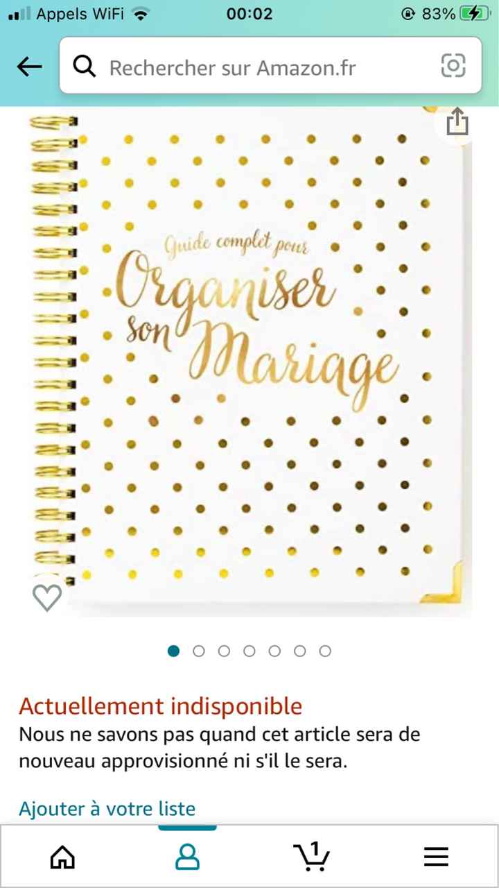 Carnet d'organisation - 1