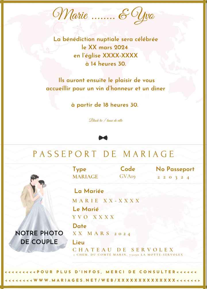 Faire part mariage - 1