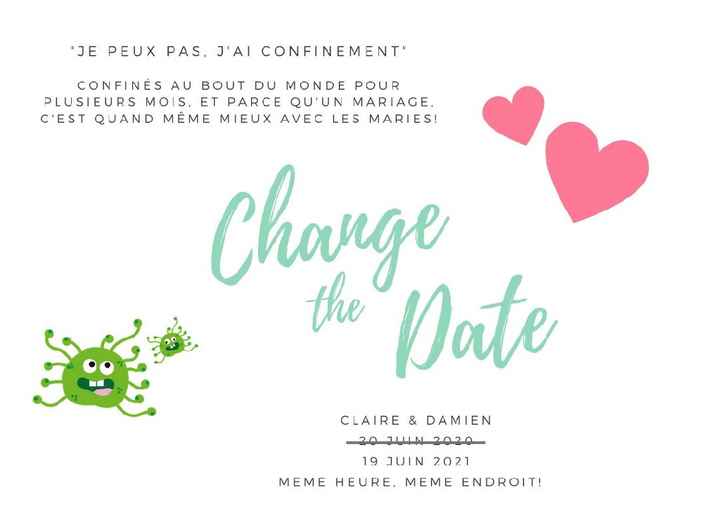 Change the date : Comment vous gérez entre l'ancienne et la nouvelle date ? - 1