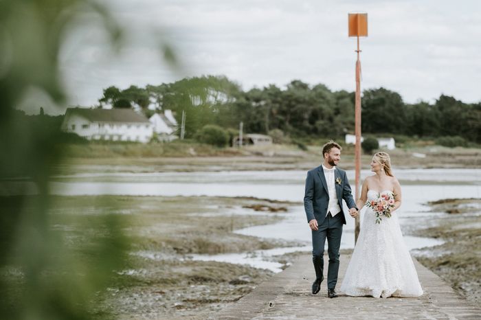 Notre mariage au bord de l'eau en Bretagne. 