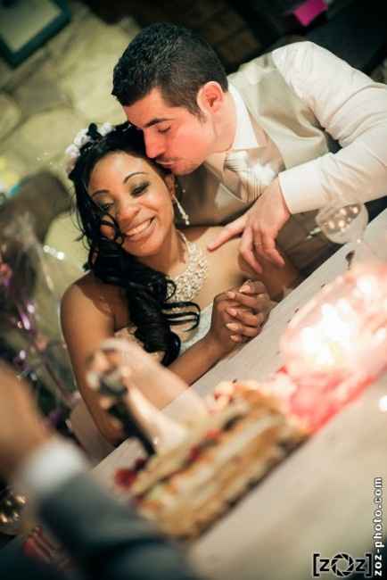 Découpage du Gâteau aux Fruits des bois meringué