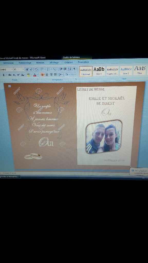 Livret de messe - 1