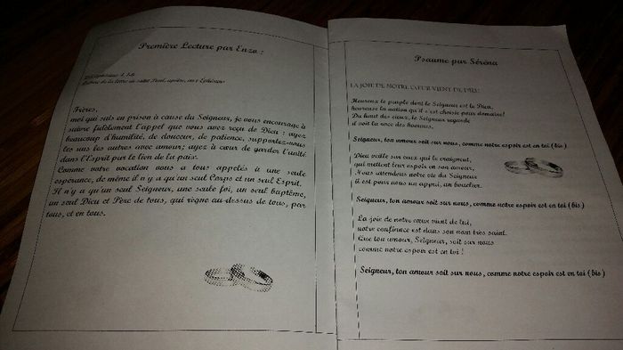 Livret de messe - 1