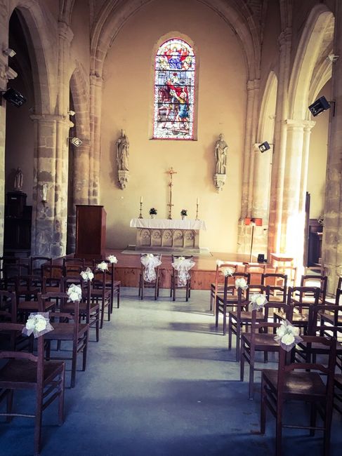 Décoration des bancs d'eglise... - 1