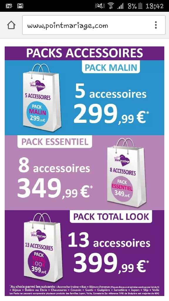 Reduction à point mariage - 1