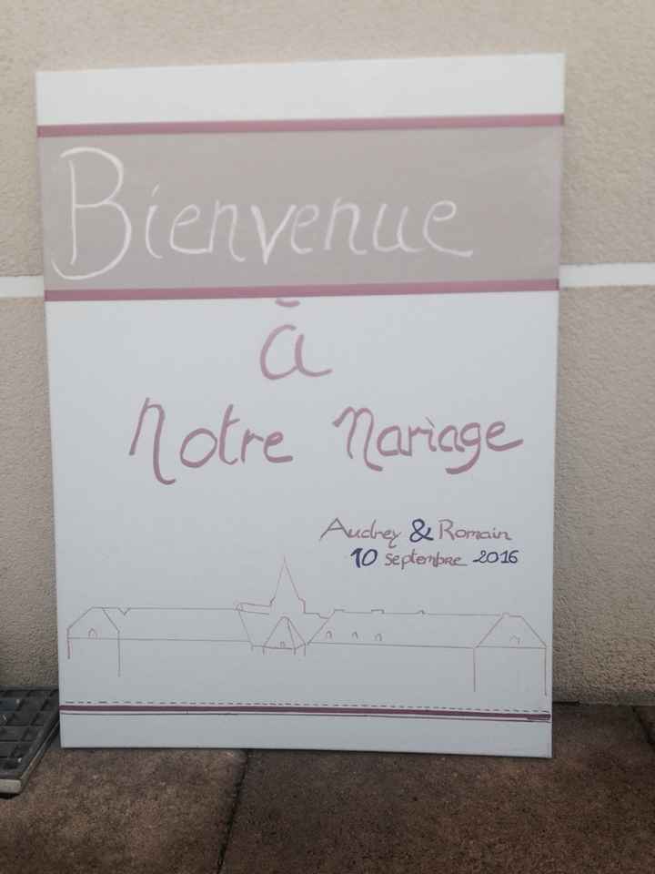 Notre panneau de bienvenue diy - 1