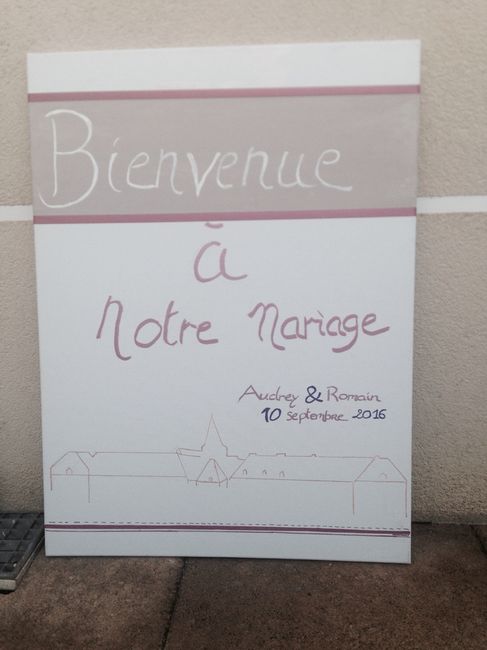 Notre panneau de bienvenue diy - 1