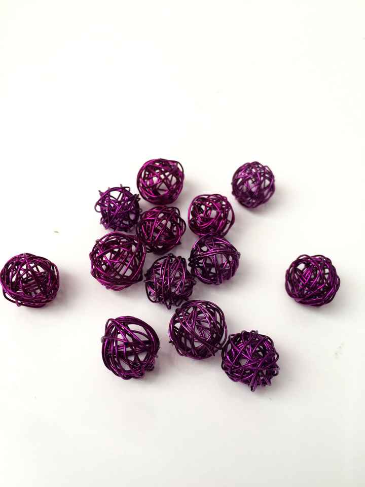 Petites boules d'acier violet (x250 pièces)