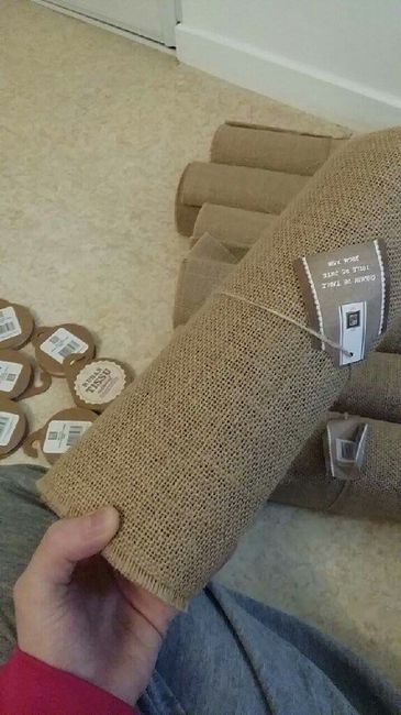 Chemin de table toile de jute - 1