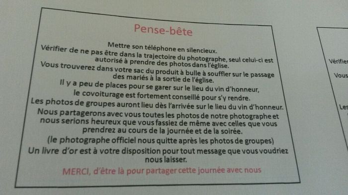 Les 10 commandements des invités - 1